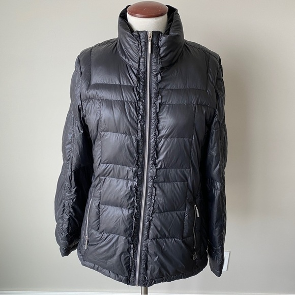 𝅺Calvin Klein Women’s XL Packable Lightweight Premium Down Jacket Black - Picture 1 of 12